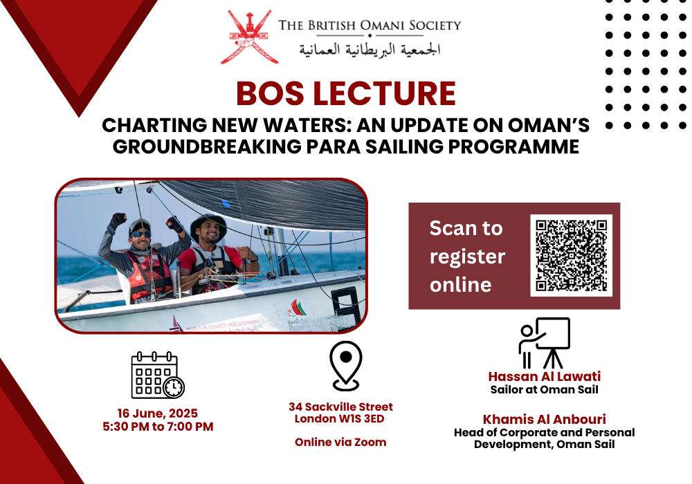 BOS Lecture - Charting New Waters: An Update on Oman’s Groundbreaking Para Sailing Programme
